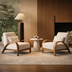 The Cozy Curve™ Signature Wide Lounge Chair — Hand-Finished Frame